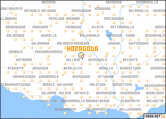map of Horagoda