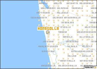 map of Horagolla