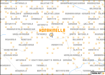 map of Horahinella