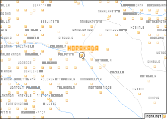 map of Horakada