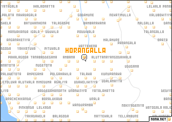 map of Horangalla