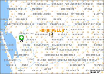 map of Horanpella