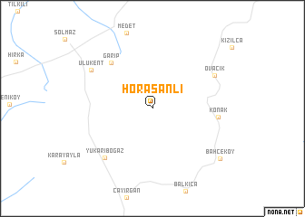 map of Horasanlı