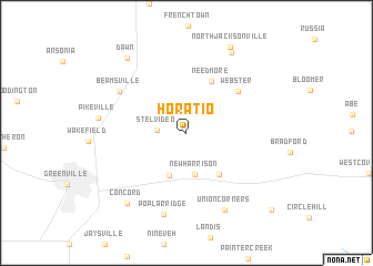 map of Horatio
