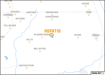 map of Horatio