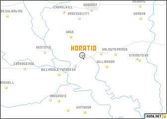 map of Horatio