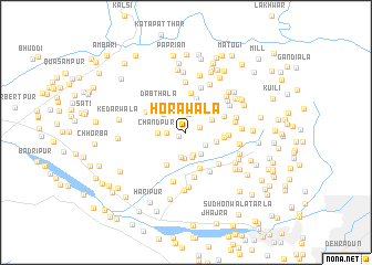 map of Horāwāla