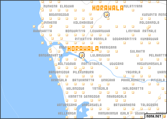 map of Horawala