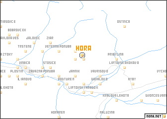 map of Hôra