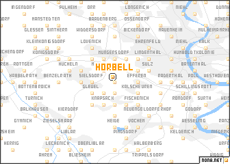 map of Horbell