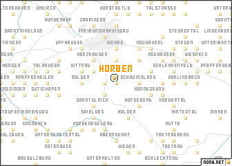 map of Horben