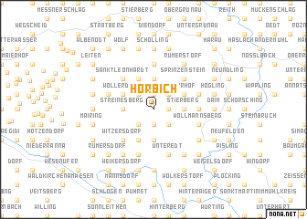 map of Hörbich