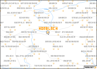 map of Hörblach