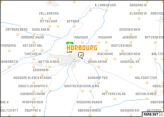 map of Horbourg