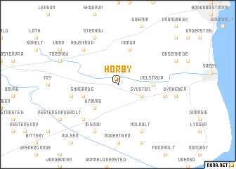 map of Hørby