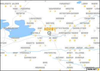 map of Hörby