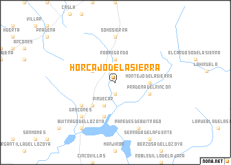 map of Horcajo de la Sierra