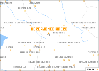 map of Horcajo-Medianero