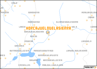 map of Horcajuelo de la Sierra