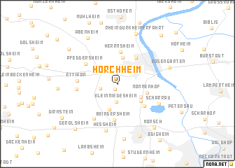 map of Horchheim