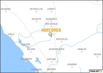 map of Horcones