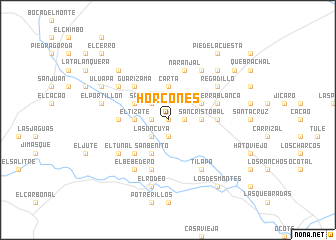 map of Horcones