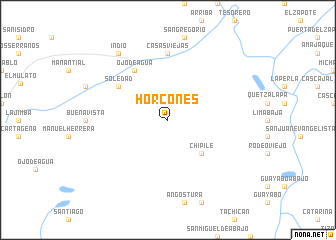 map of Horcones