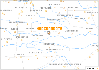 map of Horcon Norte