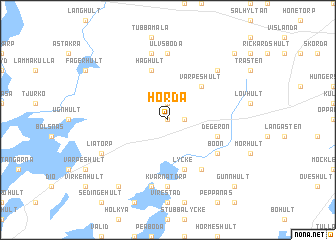 map of Hörda