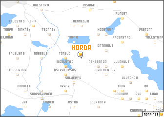 map of Hörda