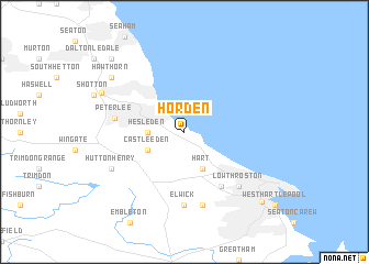 map of Horden