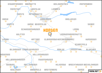 map of Hörden