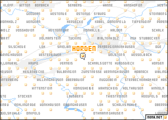 map of Hörden