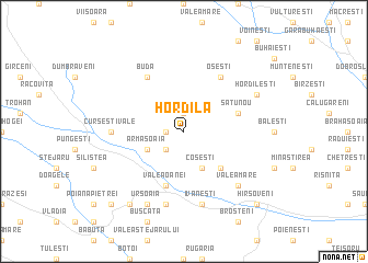 map of Hordila