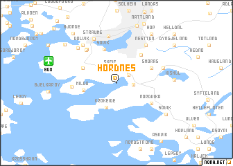 map of Hordnes