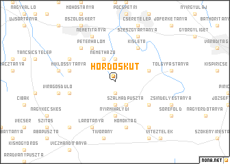 map of Hordóskút