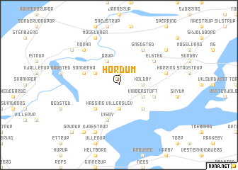 map of Hørdum