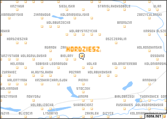 map of Hordziesz