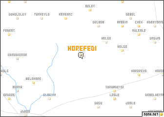 map of Horefedī