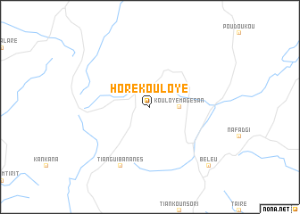map of Horé Kouloye
