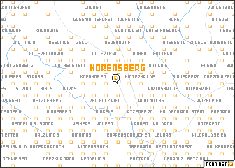 map of Hörensberg