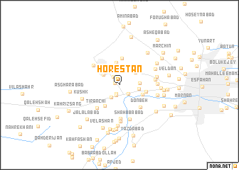 map of Horestān