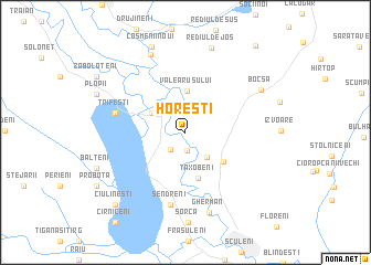 map of Horeşti