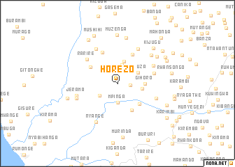 map of Horezo