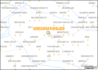 map of Horgasérimajor