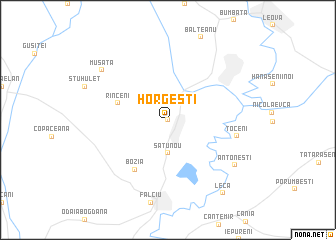map of Horgeşti
