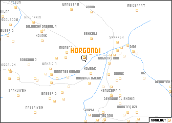 map of Horgondī