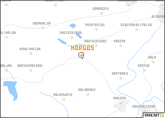 map of Horgoš
