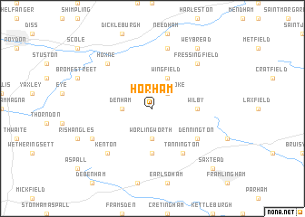 map of Horham