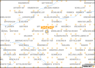 map of Hörhof